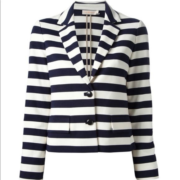 Tory Burch Navy And White Blazer - Picture 8 of 9